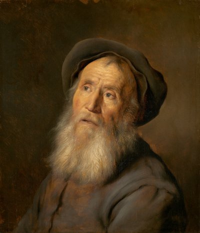 Hombre barbudo con boina de Jan Lievens